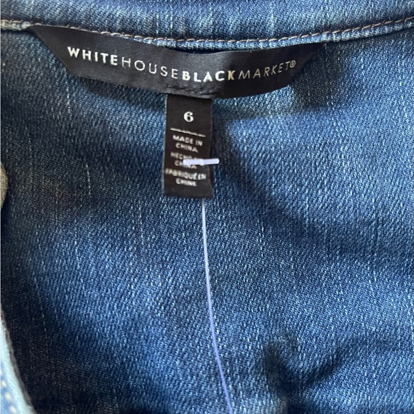 WHBM Denim Dress -size 6 Blue NWT - Picture 9 of 10
